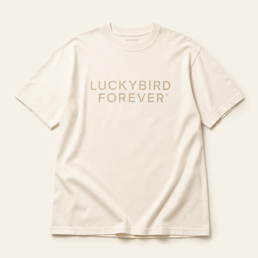 Forever Heavyweight Tee in cream